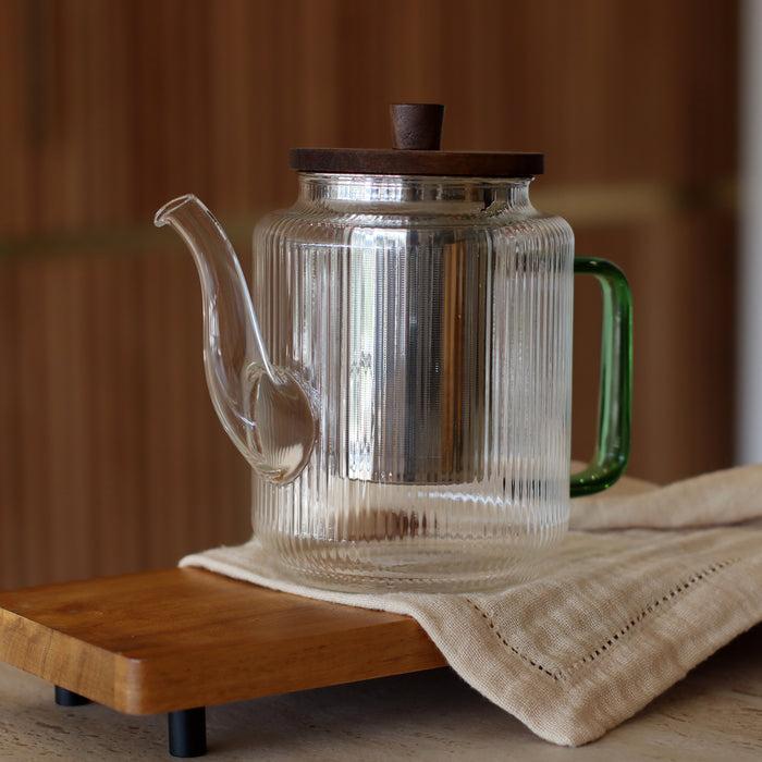 Ogo Living Théière KARL Vert En Verre Borosilicate 1200ml