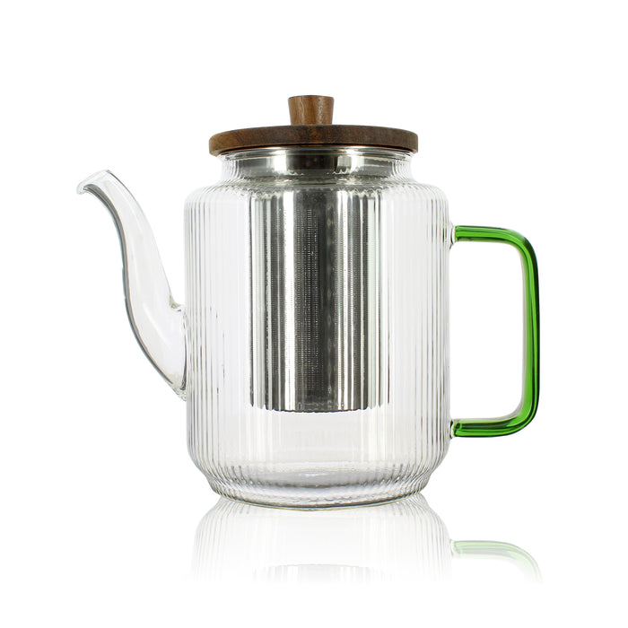 Ogo Living Théière KARL Vert En Verre Borosilicate 1200ml