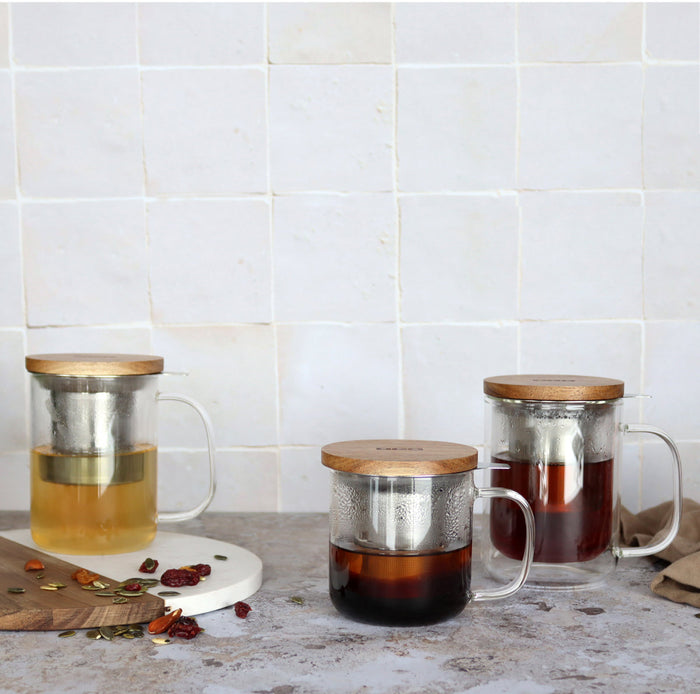 Ogo Living Tisanière GUSTAVE En Verre Double Paroi 350ml