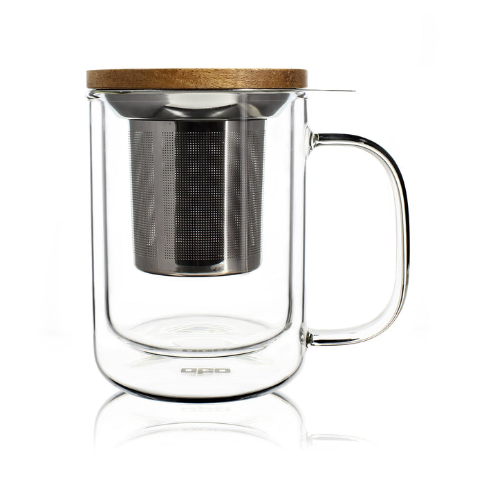 Ogo Living Tisanière GUSTAVE En Verre Double Paroi 350ml