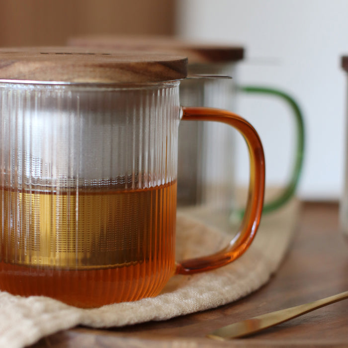 Ogo Living Tisanière Karl Ambre En Verre Borosilicate 300ml