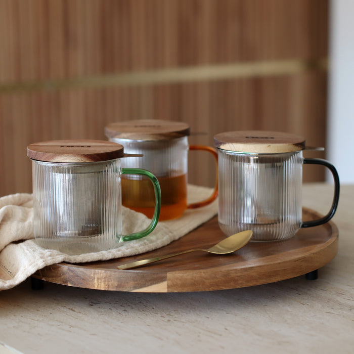 Ogo Living Tisanière Karl Ambre En Verre Borosilicate 300ml