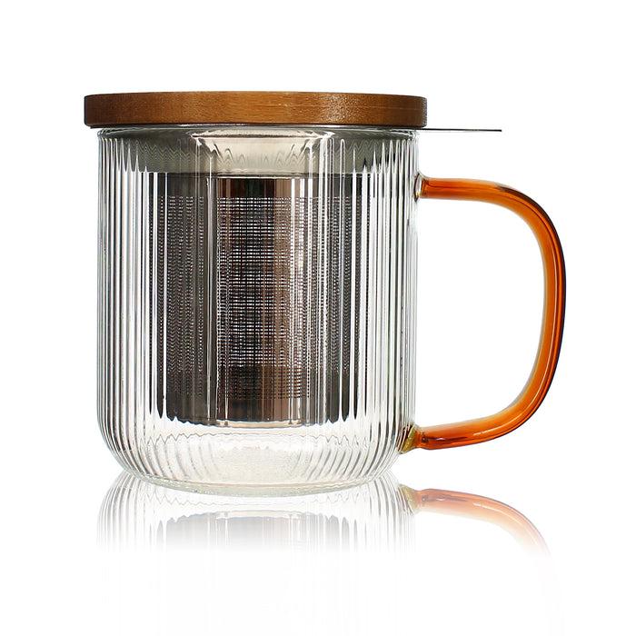 Ogo Living Tisanière Karl Ambre En Verre Borosilicate 300ml