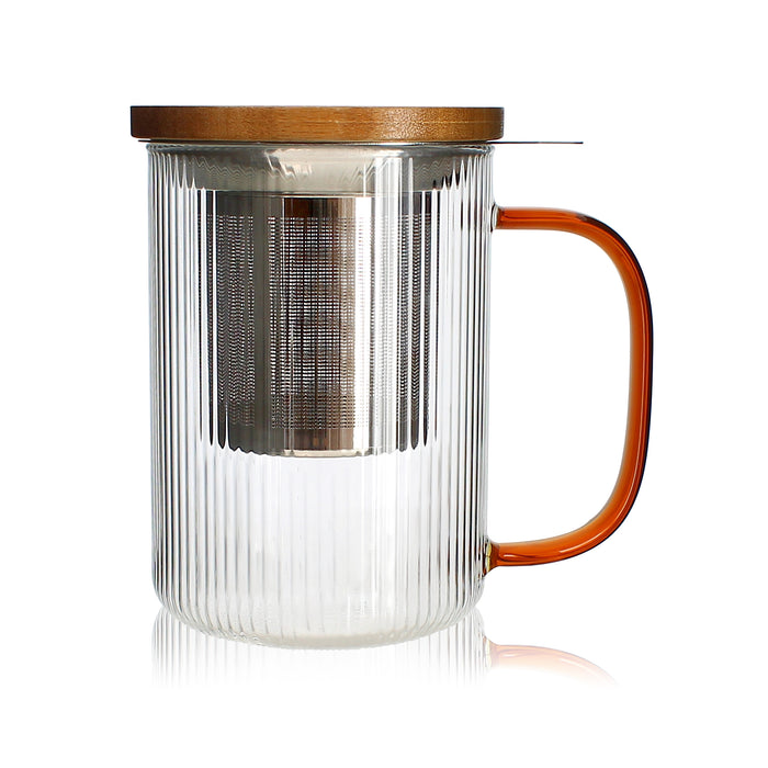 Ogo Living Tisanière KARL Ambre En Verre Borosilicate 450ml