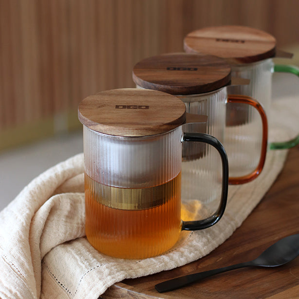 ogo living Tisanière KARL ambre en verre borosilicate 450ml