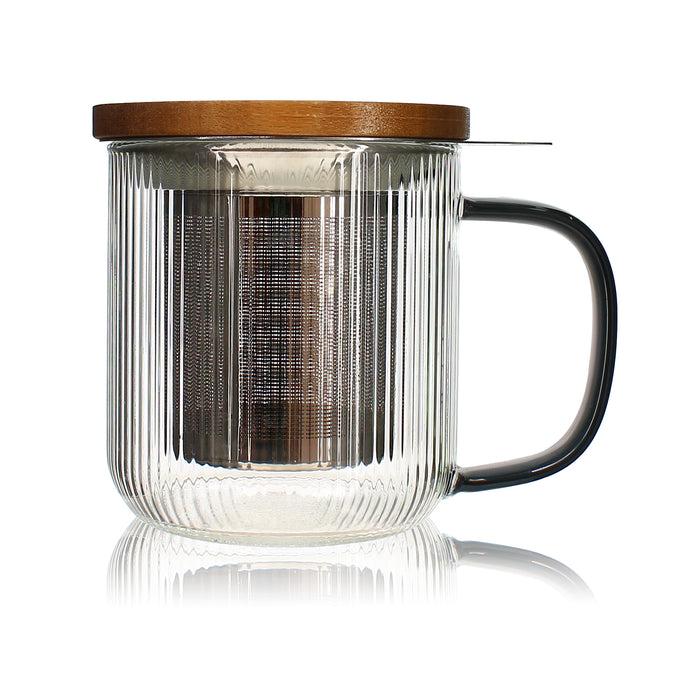 Ogo Living Tisanière KARL Graphite En Verre Borosilicate 300ml