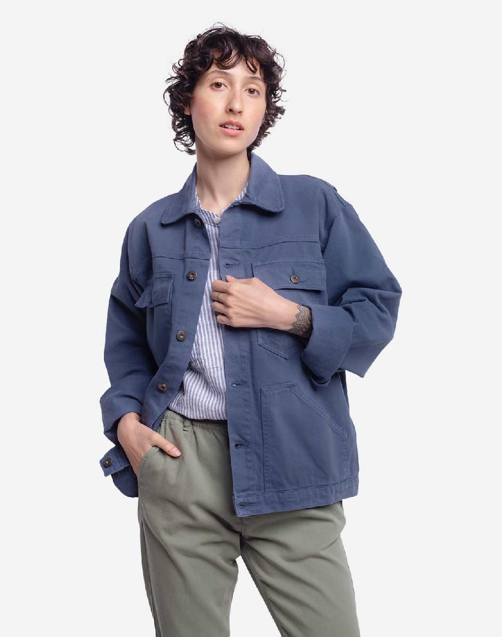 olow Blouson Hekinan bleu cobalt