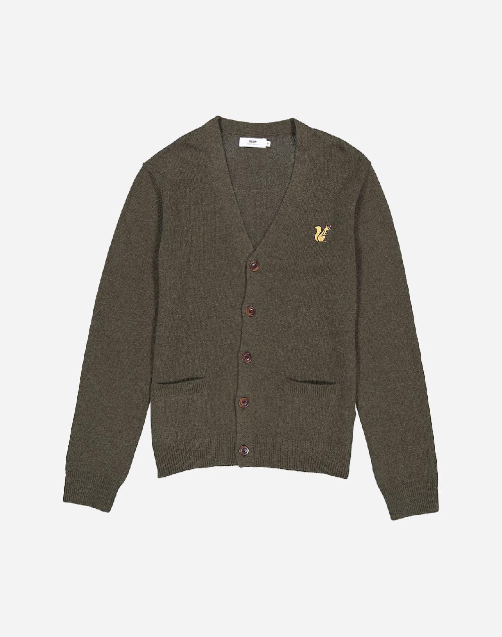 Olow Cardigan Esquilo Kaki