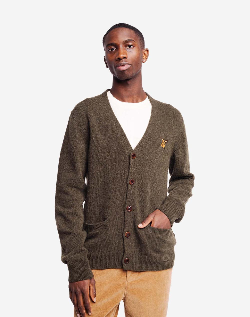 olow Cardigan Esquilo kaki