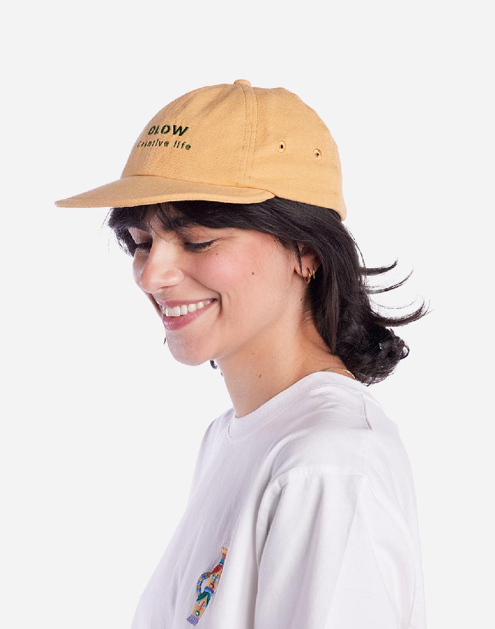 Olow Casquette Creative Life Jaune Ocre