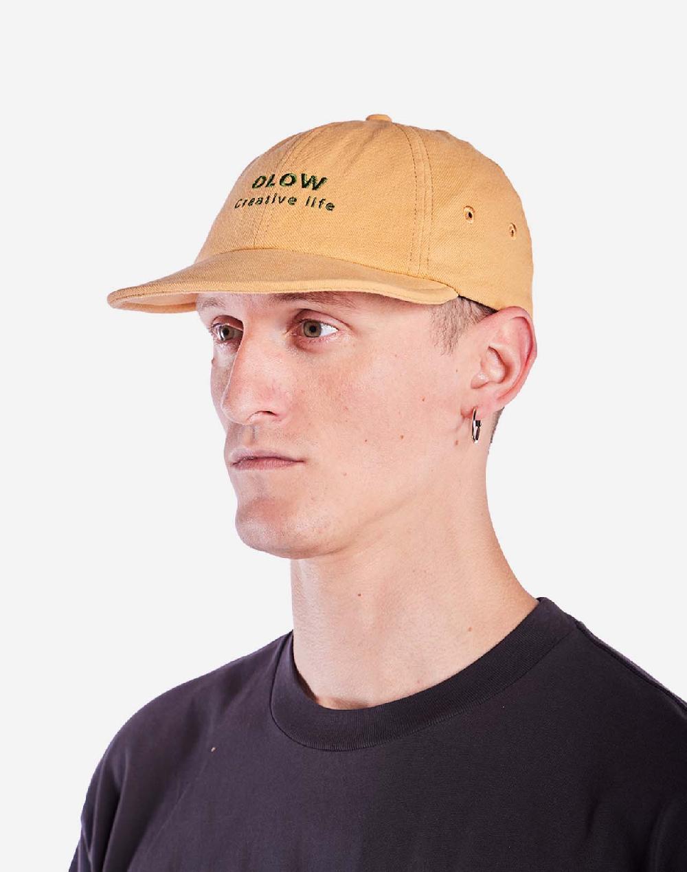 olow Casquette Creative Life jaune ocre