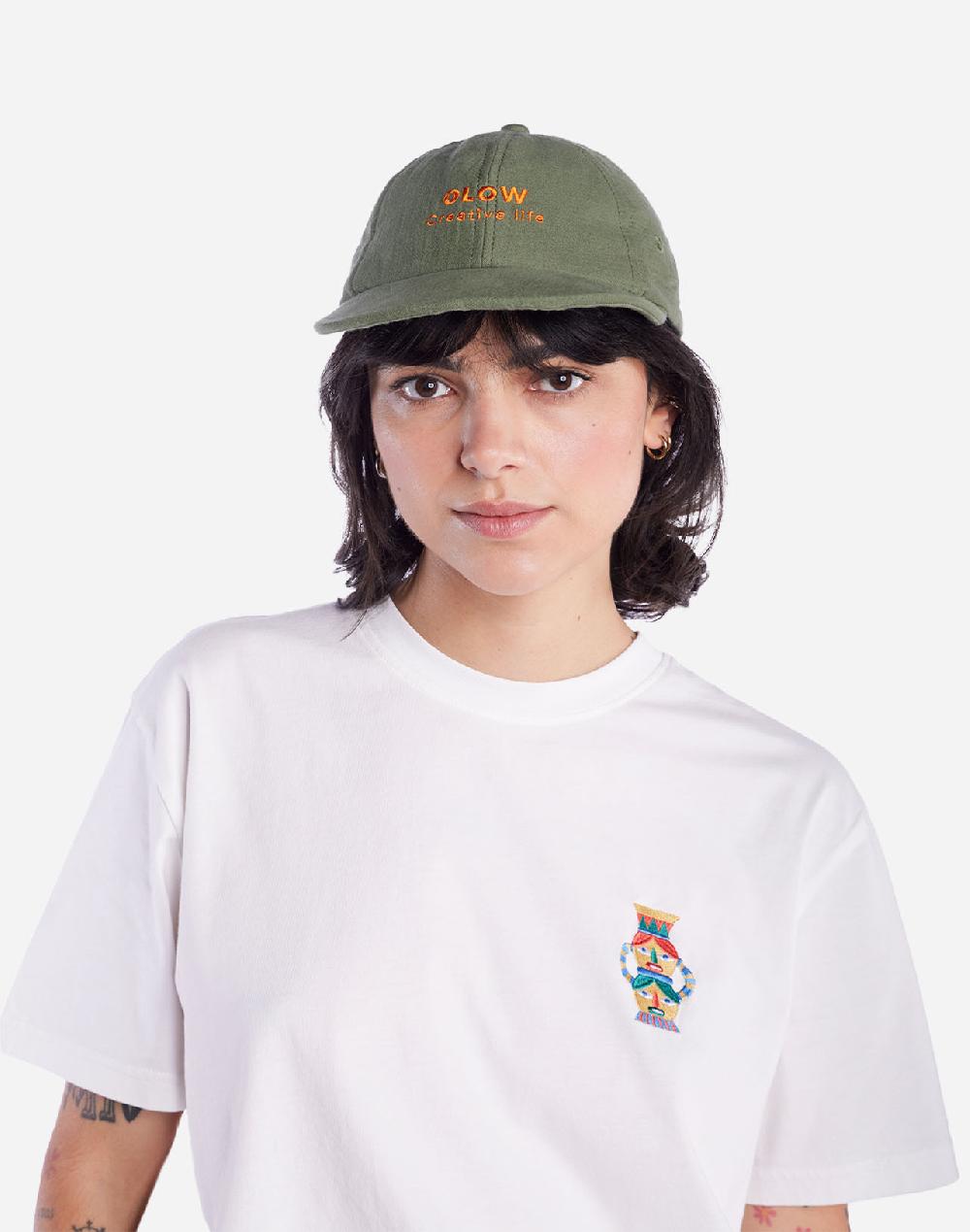 olow Casquette Creative Life vert olive
