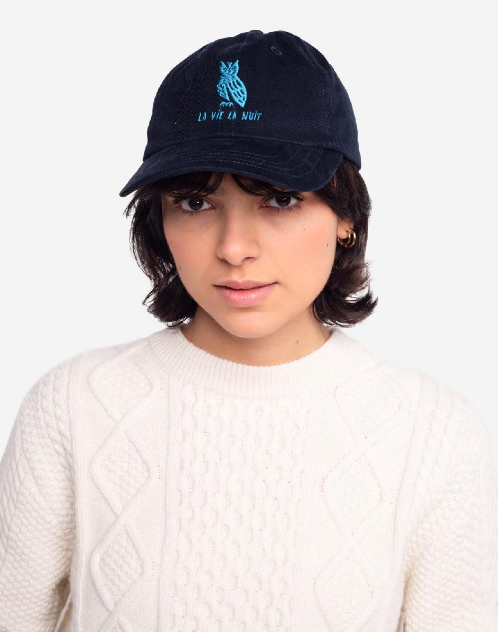 Olow Casquette La Vie La Nuit Marine