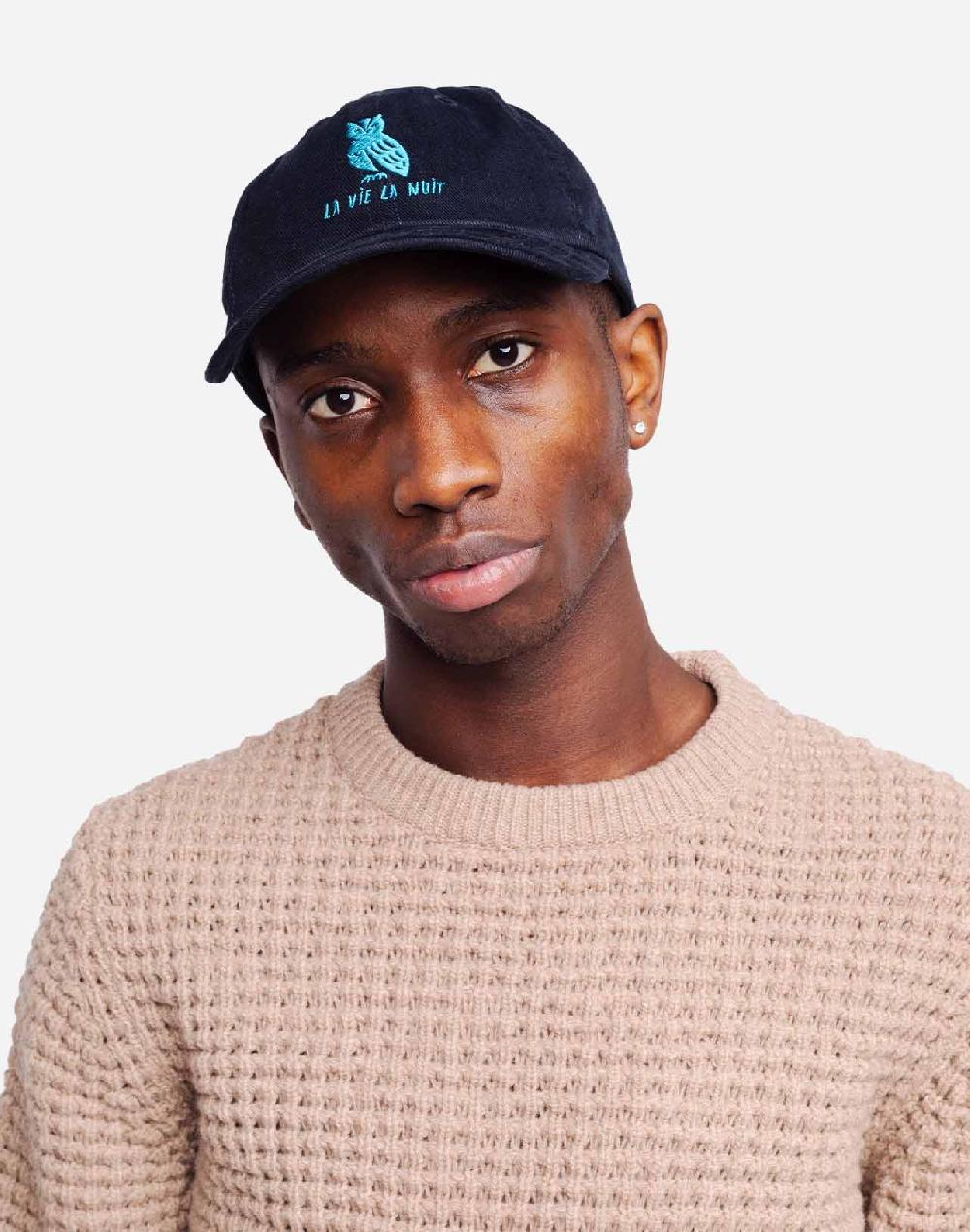 olow Casquette La Vie La Nuit marine