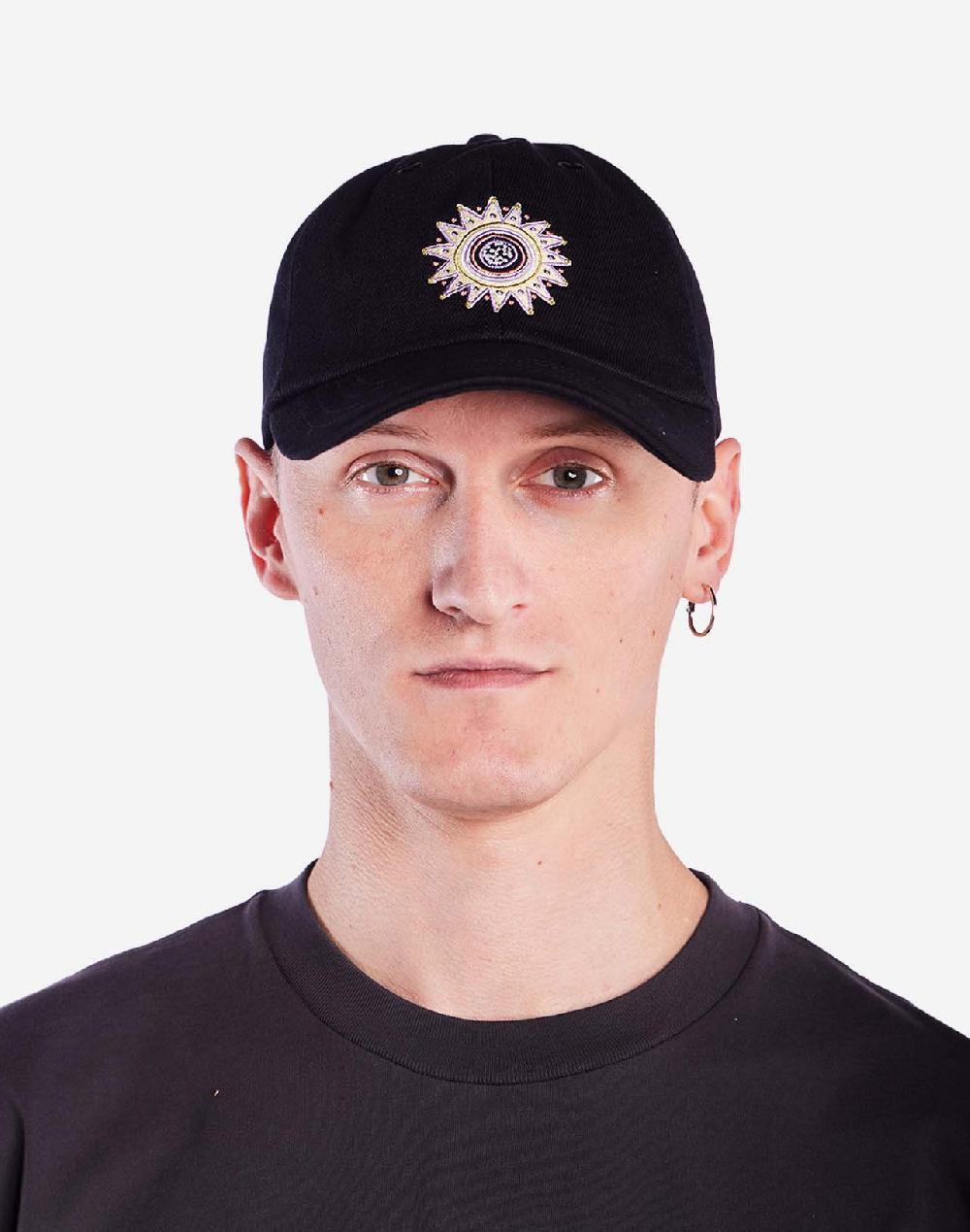 olow Casquette Six Panel Sun King denim noir