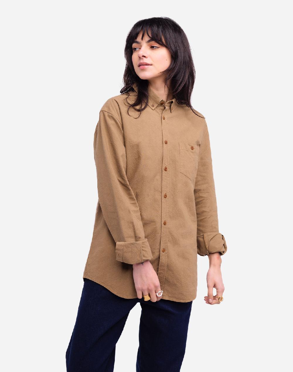 Olow Chemise Classico Afel Taupe