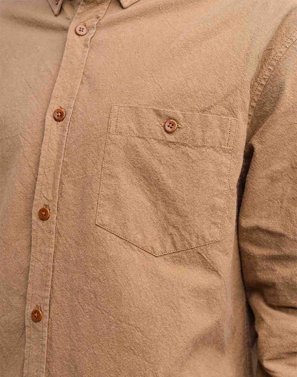 Olow Chemise Classico Afel Taupe