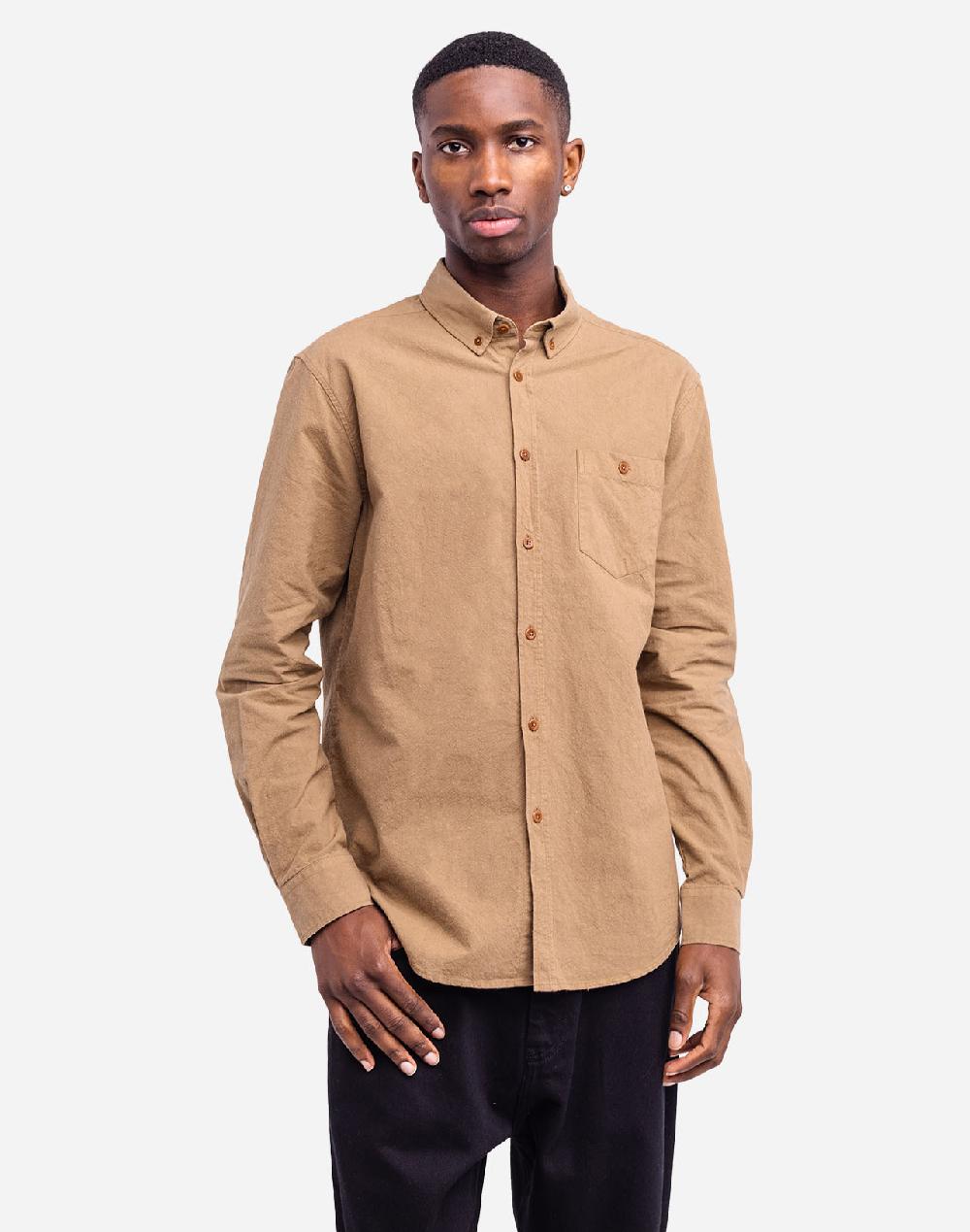 olow Chemise Classico Afel taupe