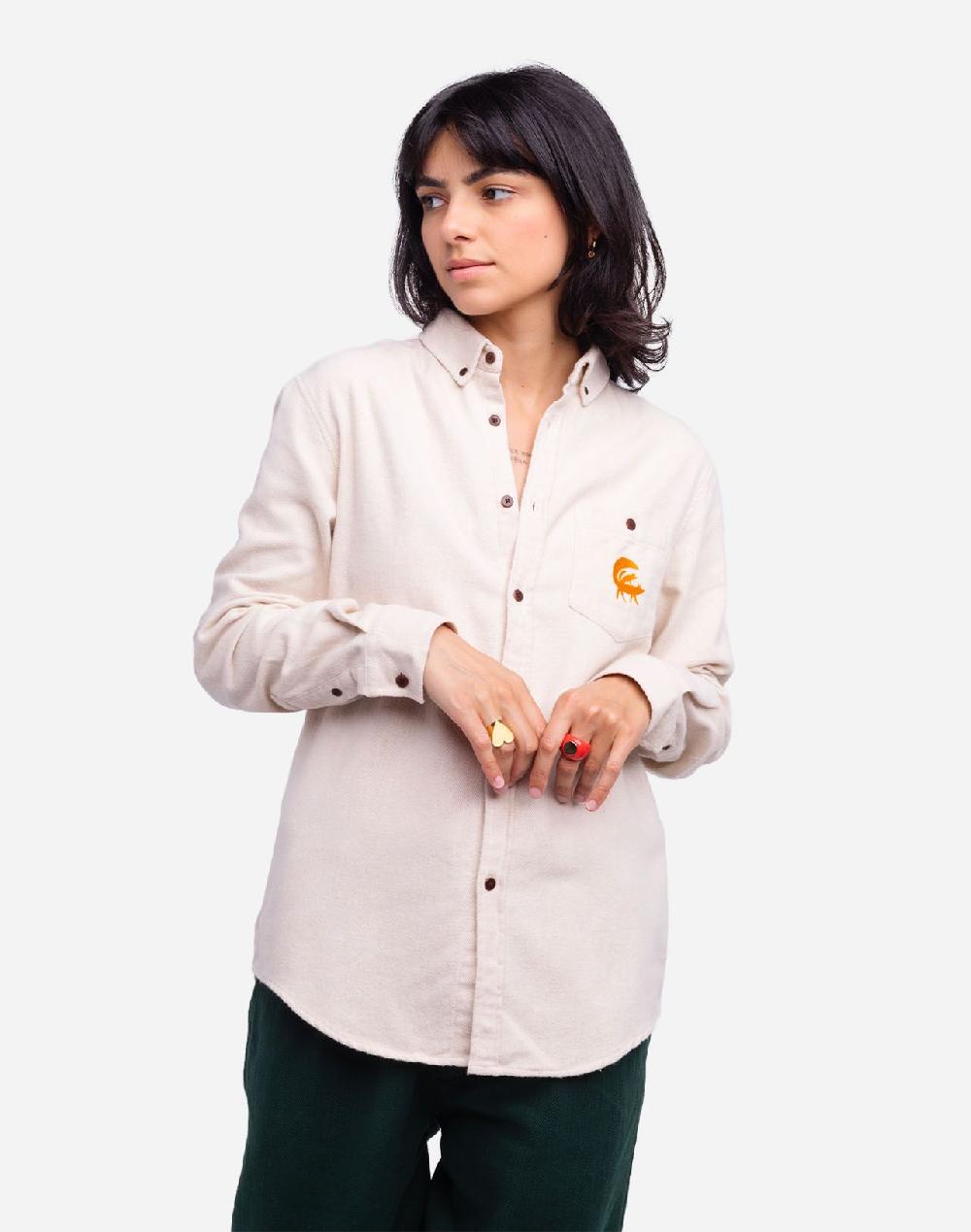 olow Chemise Classico Father écru