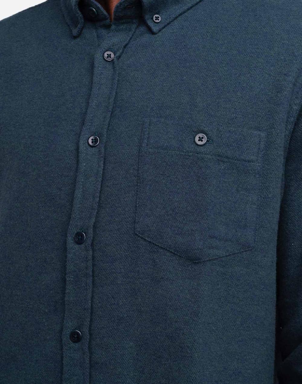 Olow Chemise Classico Strato Vert-canard