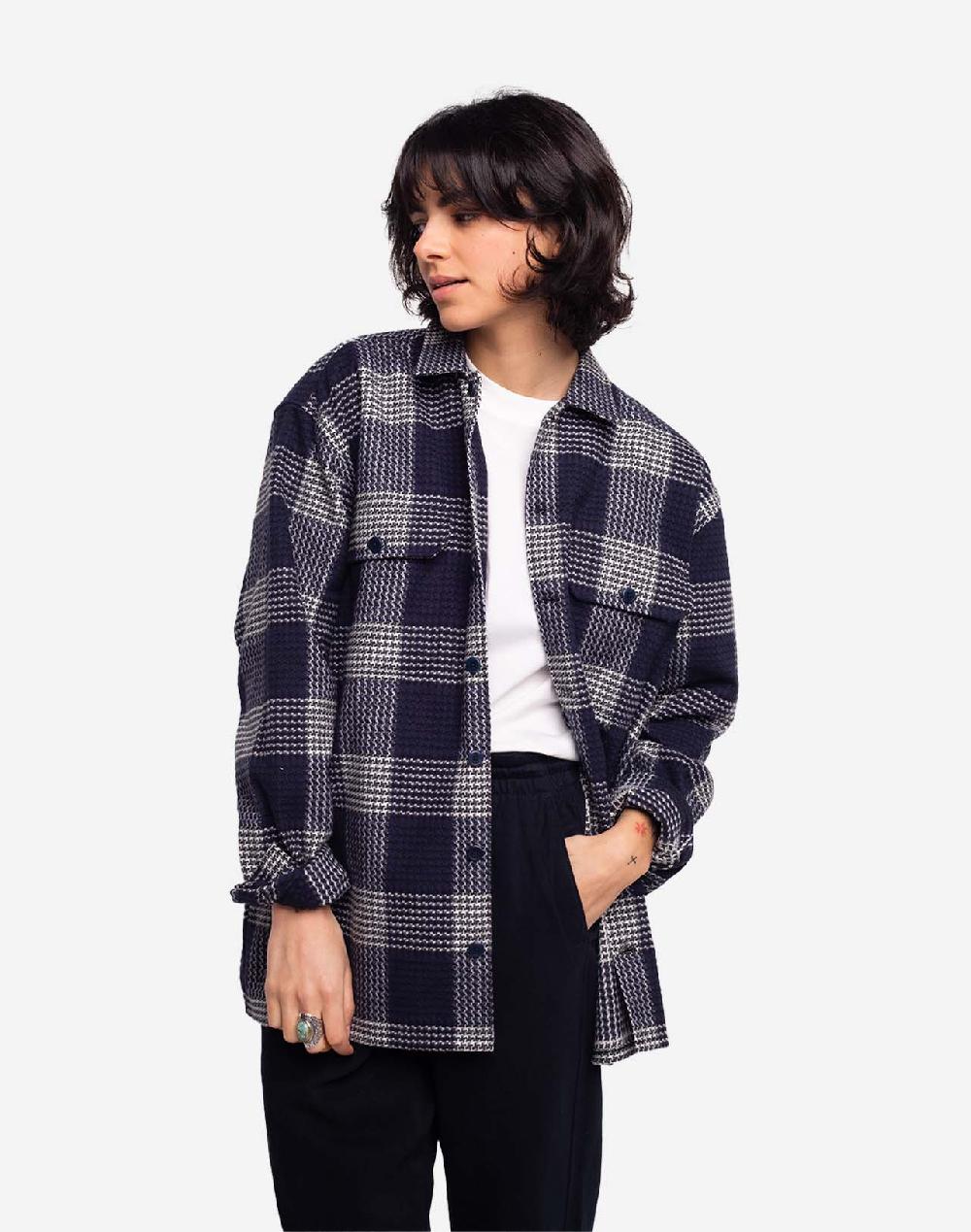 olow Chemise Decré Puck marine