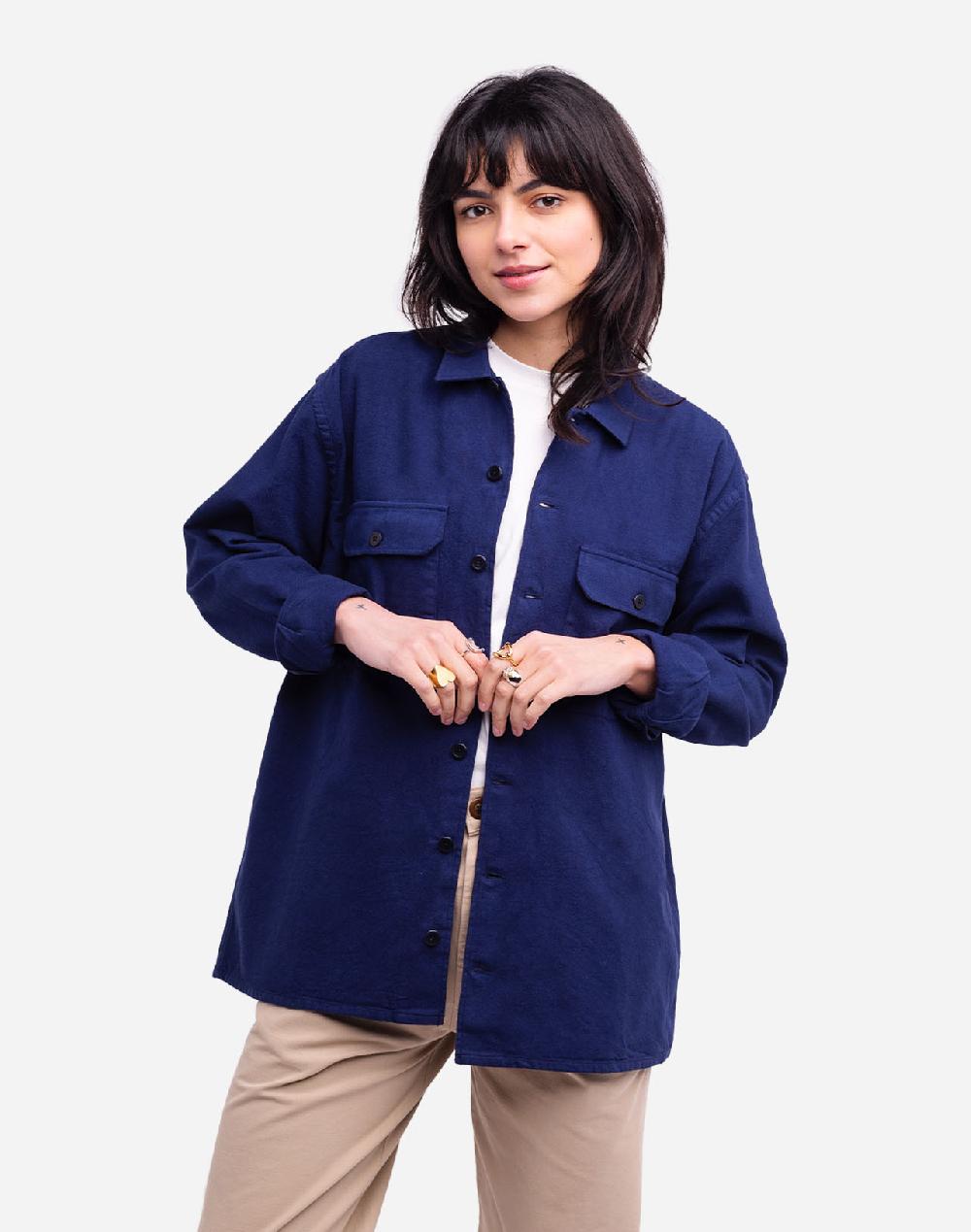 Olow Chemise Decré Skome Bleu Outremer