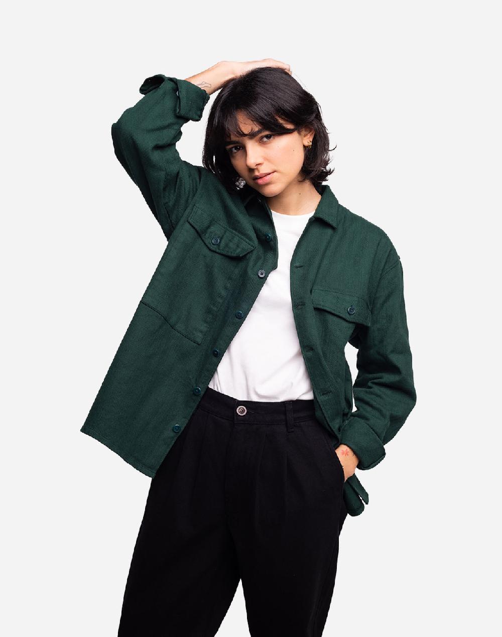 Olow Chemise Dundee Vert Forêt