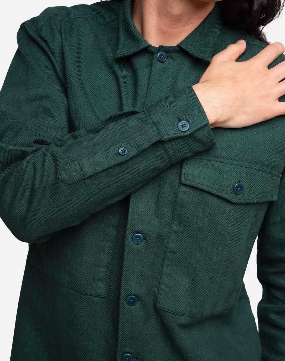 Olow Chemise Dundee Vert Forêt
