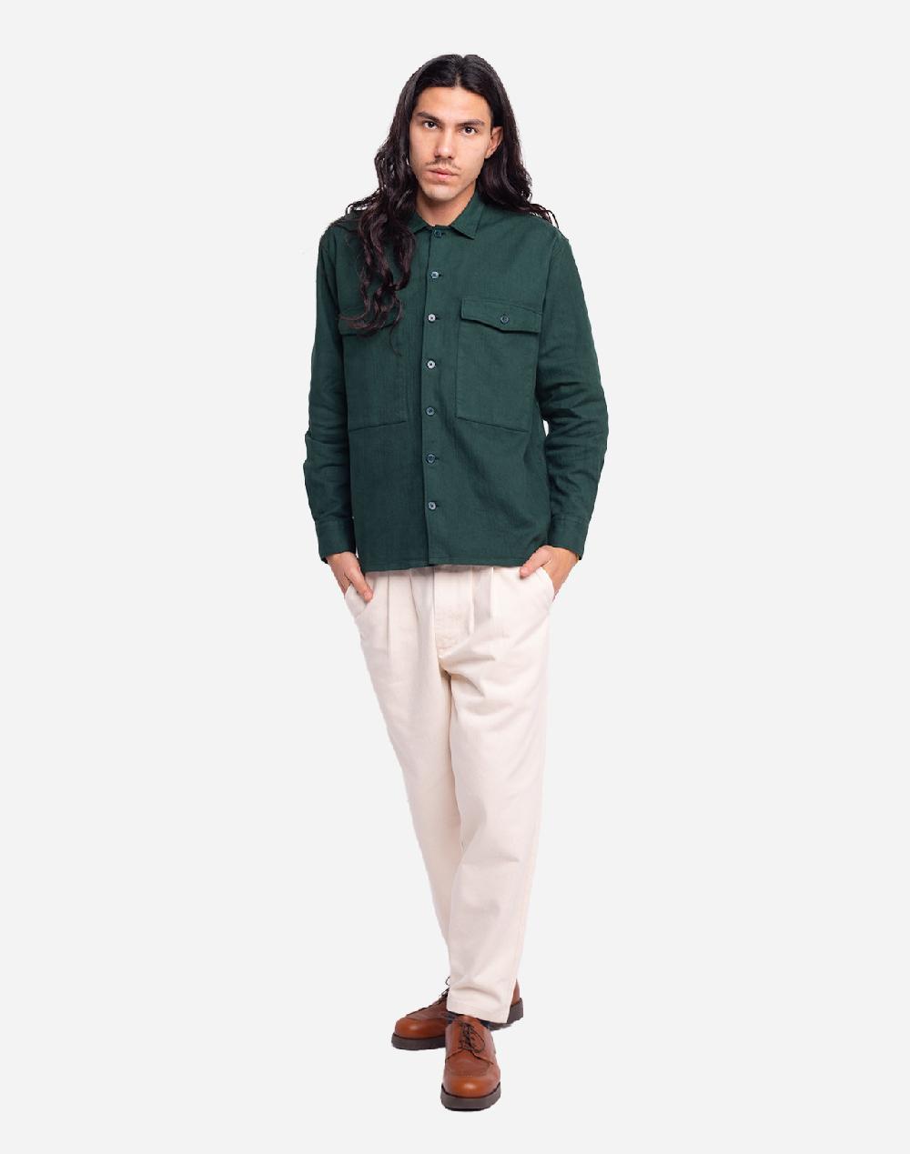 Olow Chemise Dundee Vert Forêt