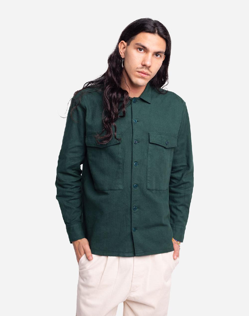 olow Chemise Dundee vert forêt