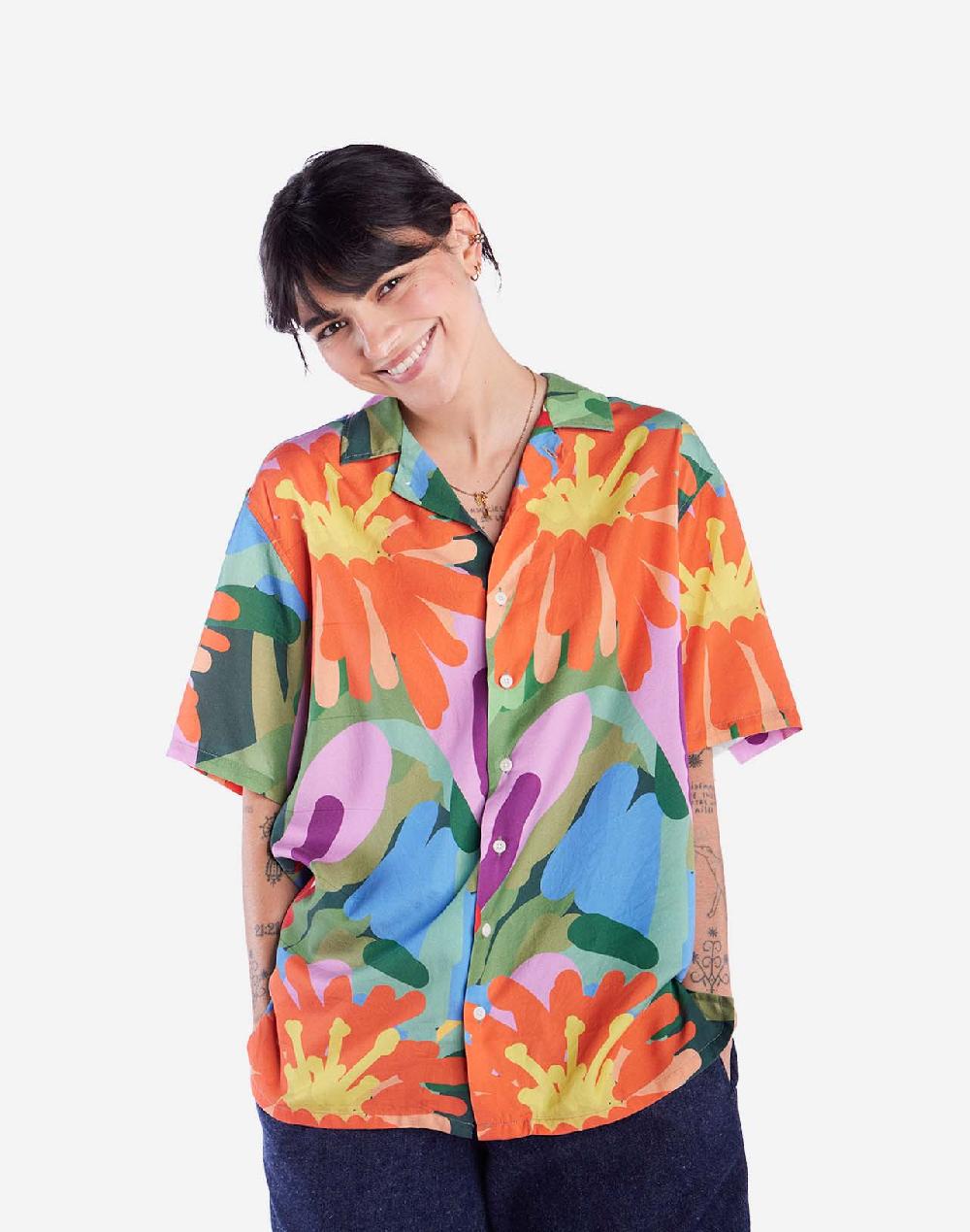 Olow Chemisette Aloha Wildflowers Multicolore