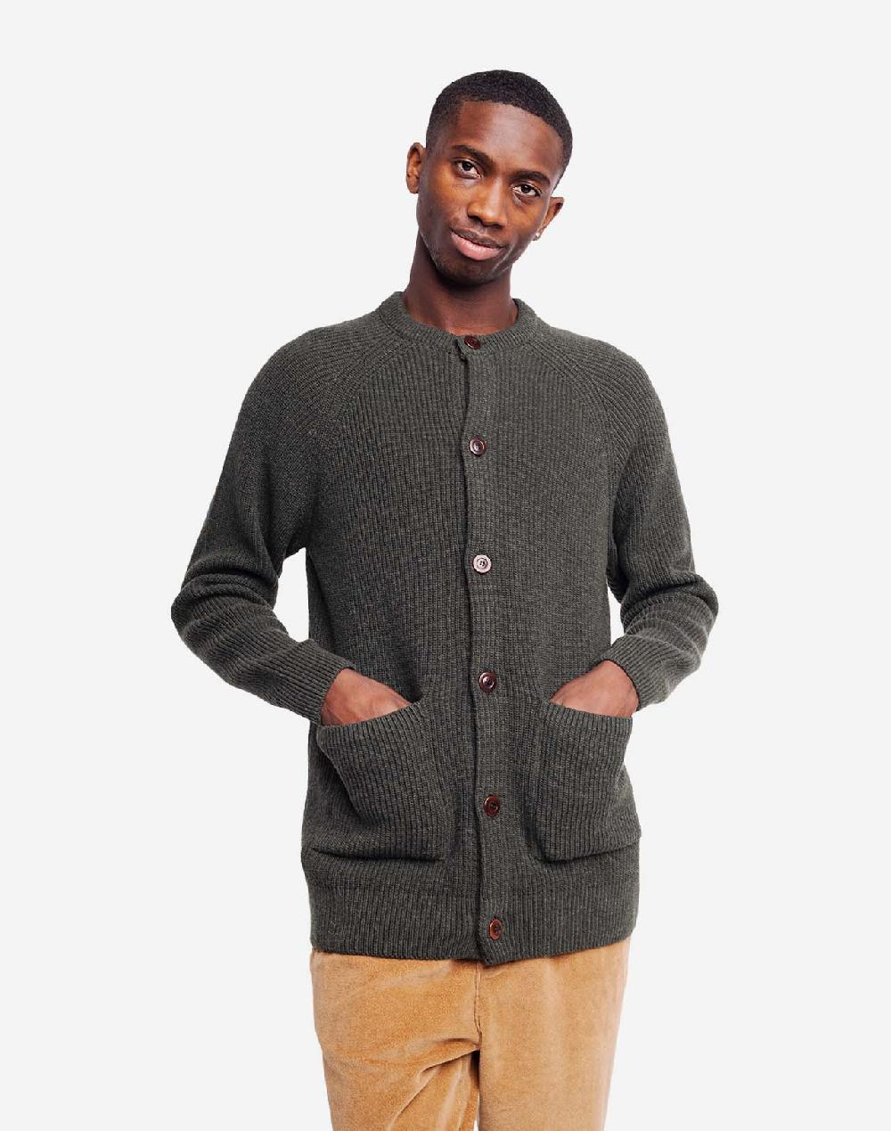 Olow Gilet Tricot Vert Forêt