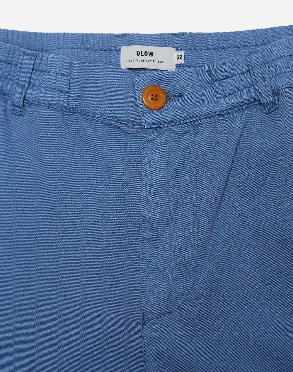 Olow Pantalon Chino Bleu Cobalt