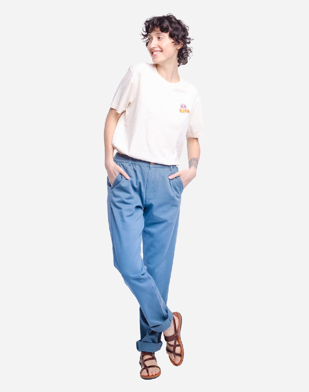 olow Pantalon Chino bleu cobalt