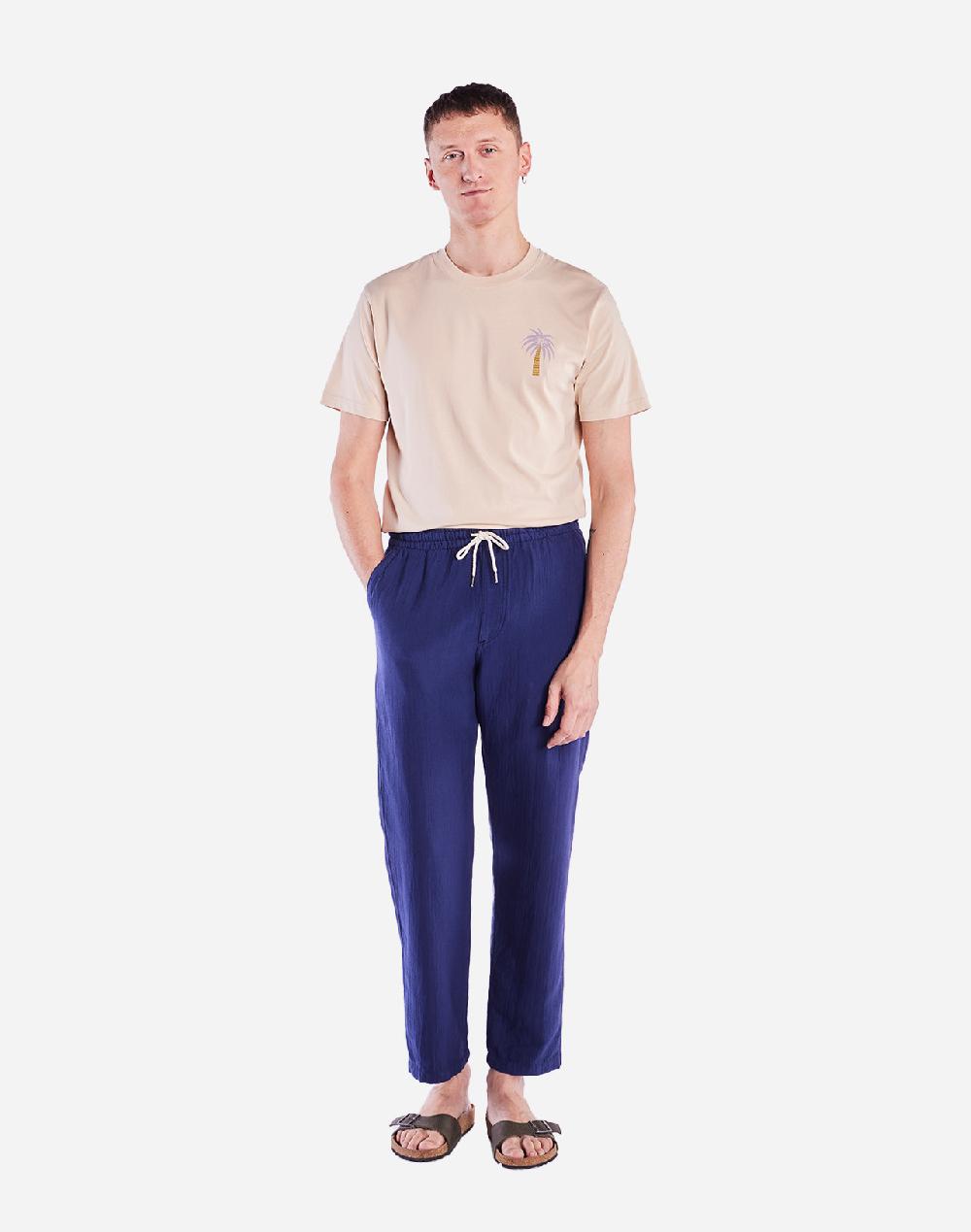 olow Pantalon Hatha bleu outremer