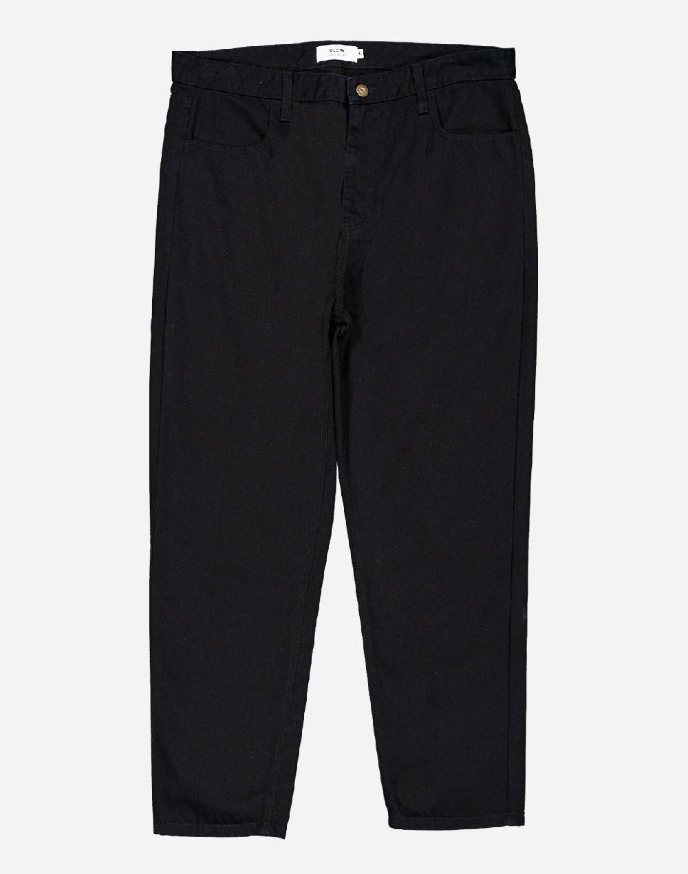 Olow Pantalon Jacquot Denim Noir