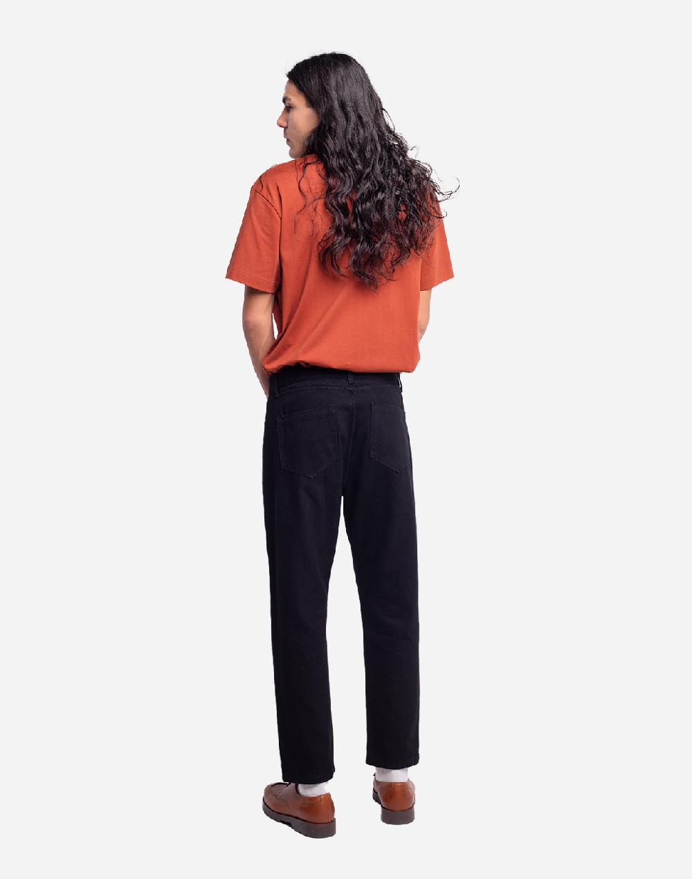 Olow Pantalon Jacquot Denim Noir