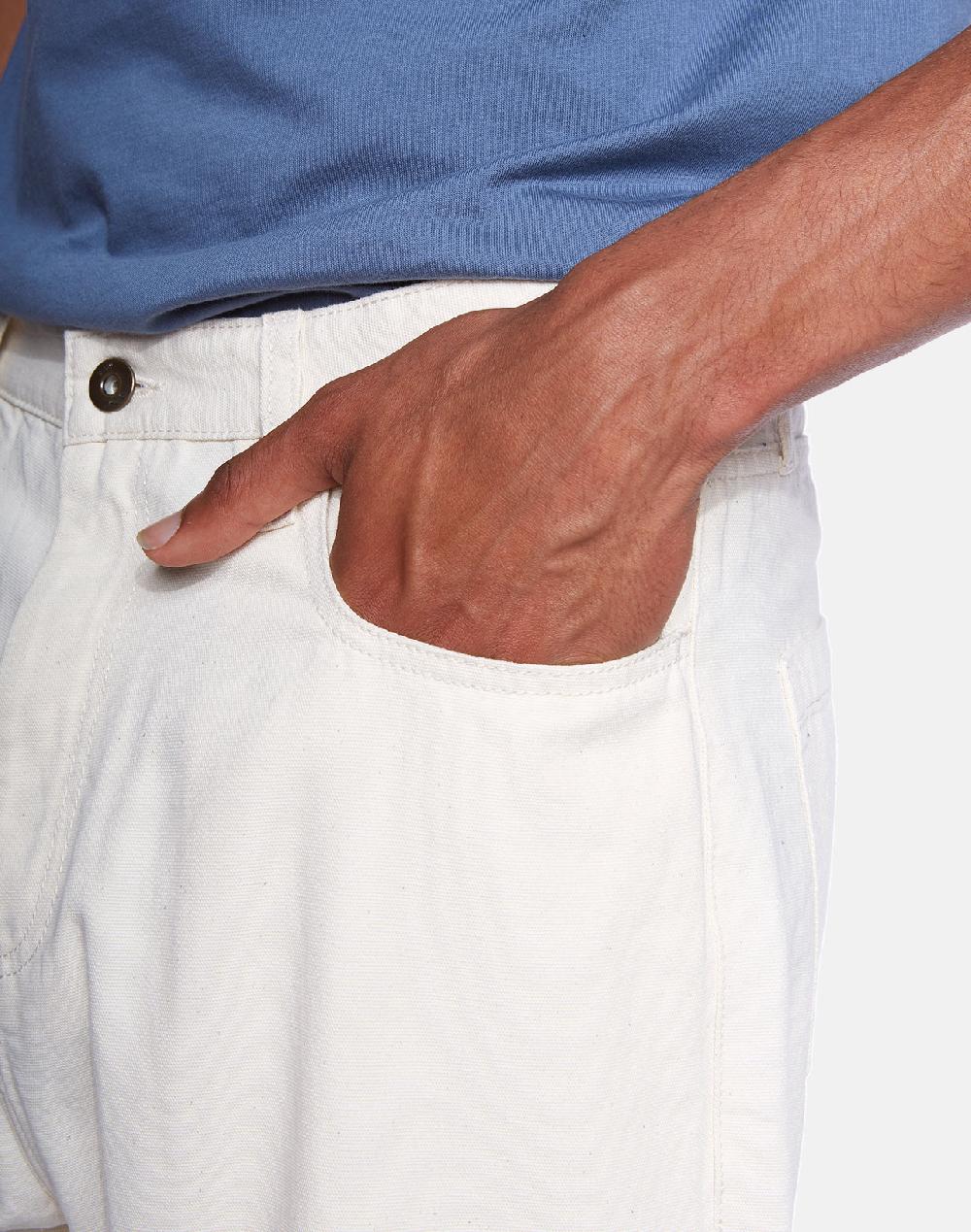 Olow Pantalon Jacquot écru Naturel