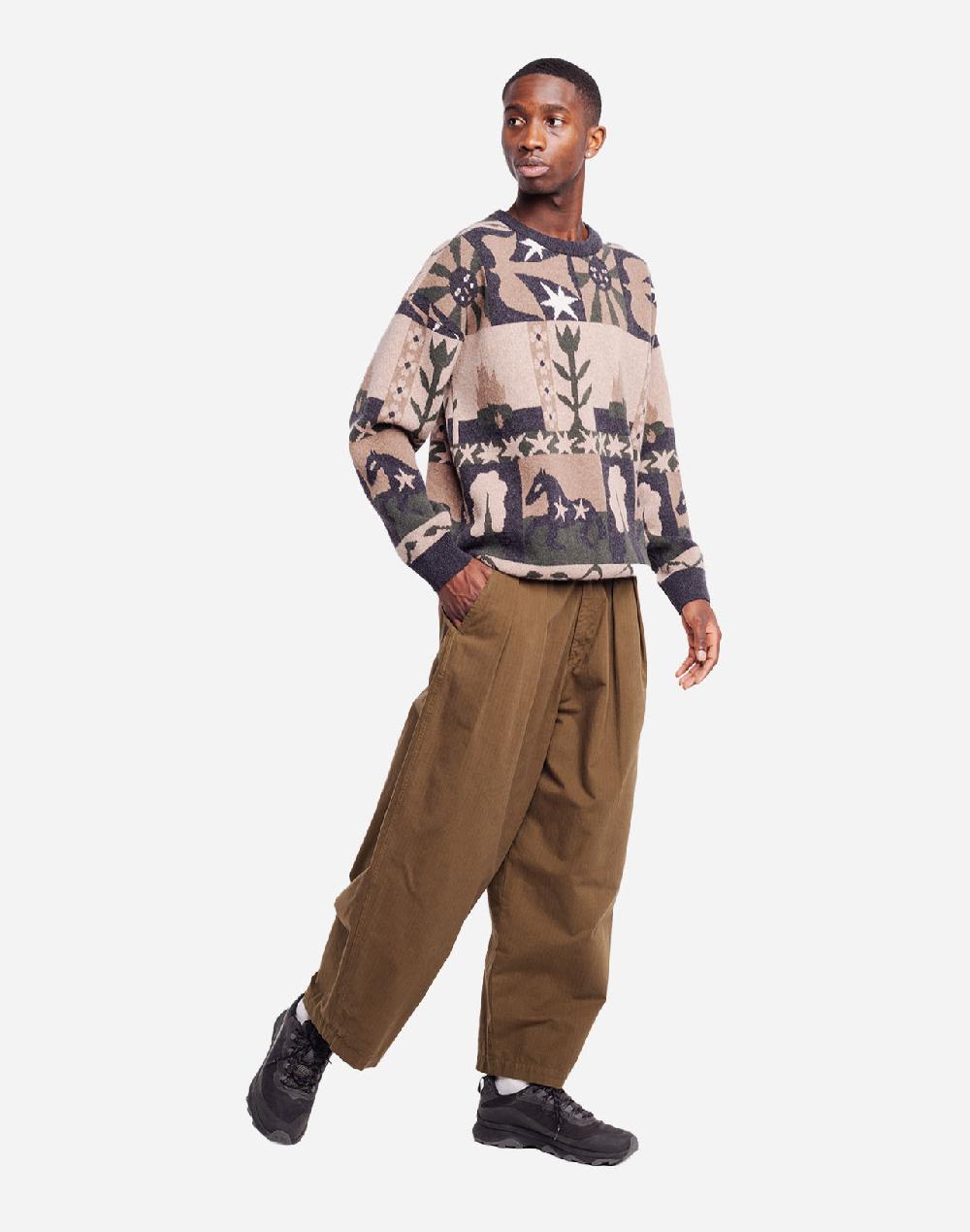 Olow Pull Brundy Jacquard