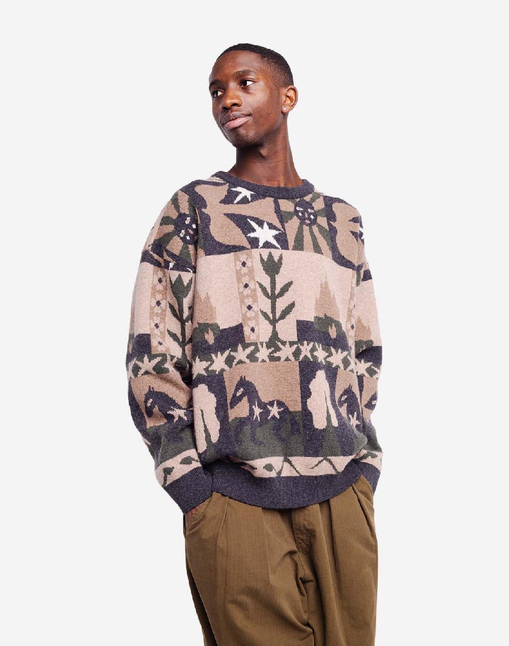 olow Pull Brundy jacquard