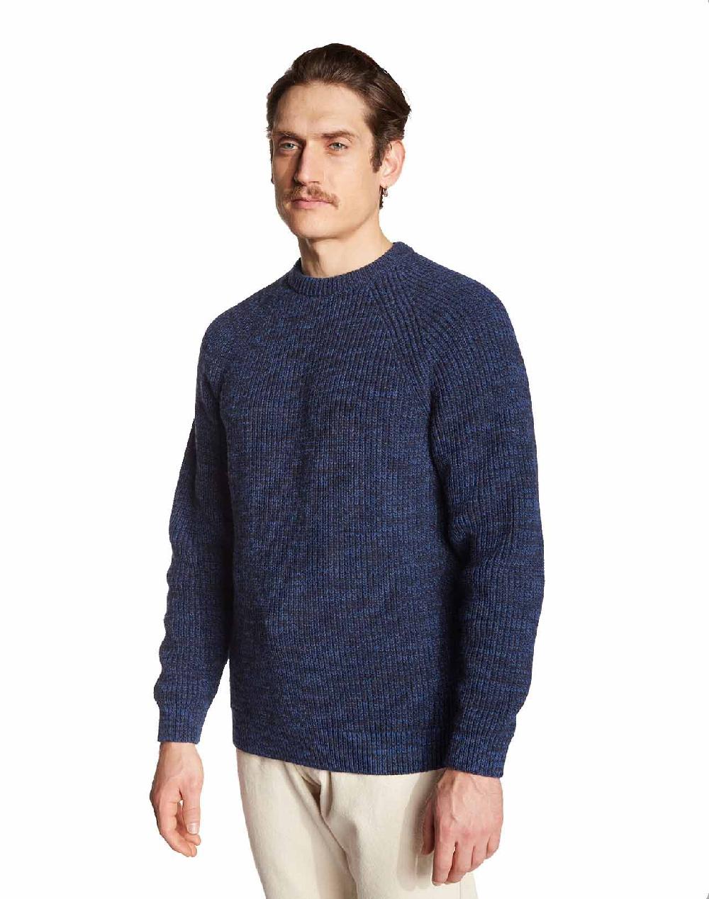 olow Pull Equinoxe bleu chiné