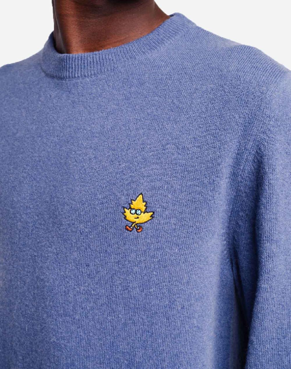Olow Pull Maple Leaf Bleu Clair