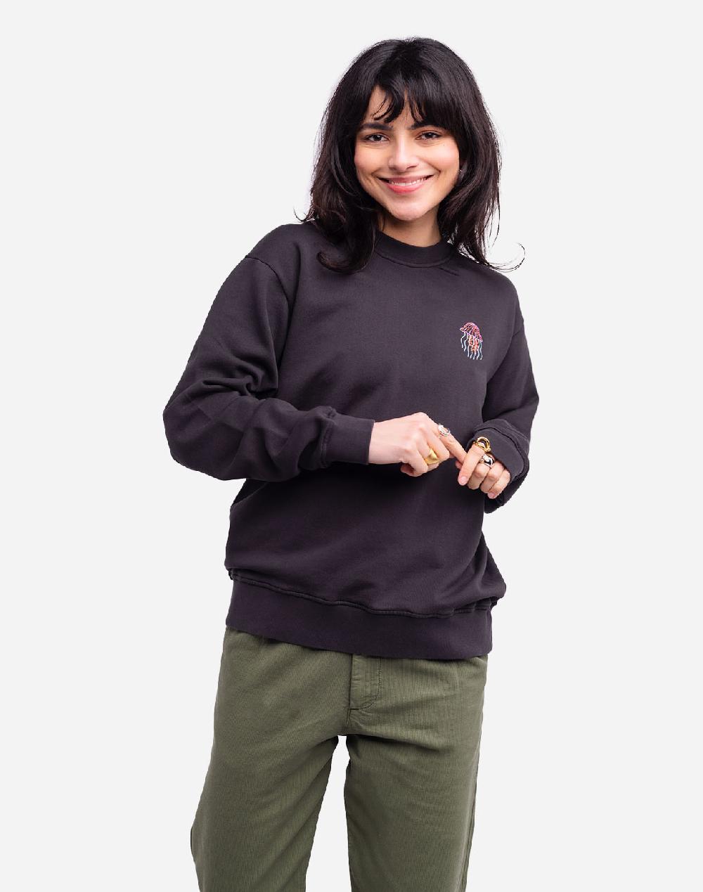 Olow Sweat Falmouth Noir Carbone