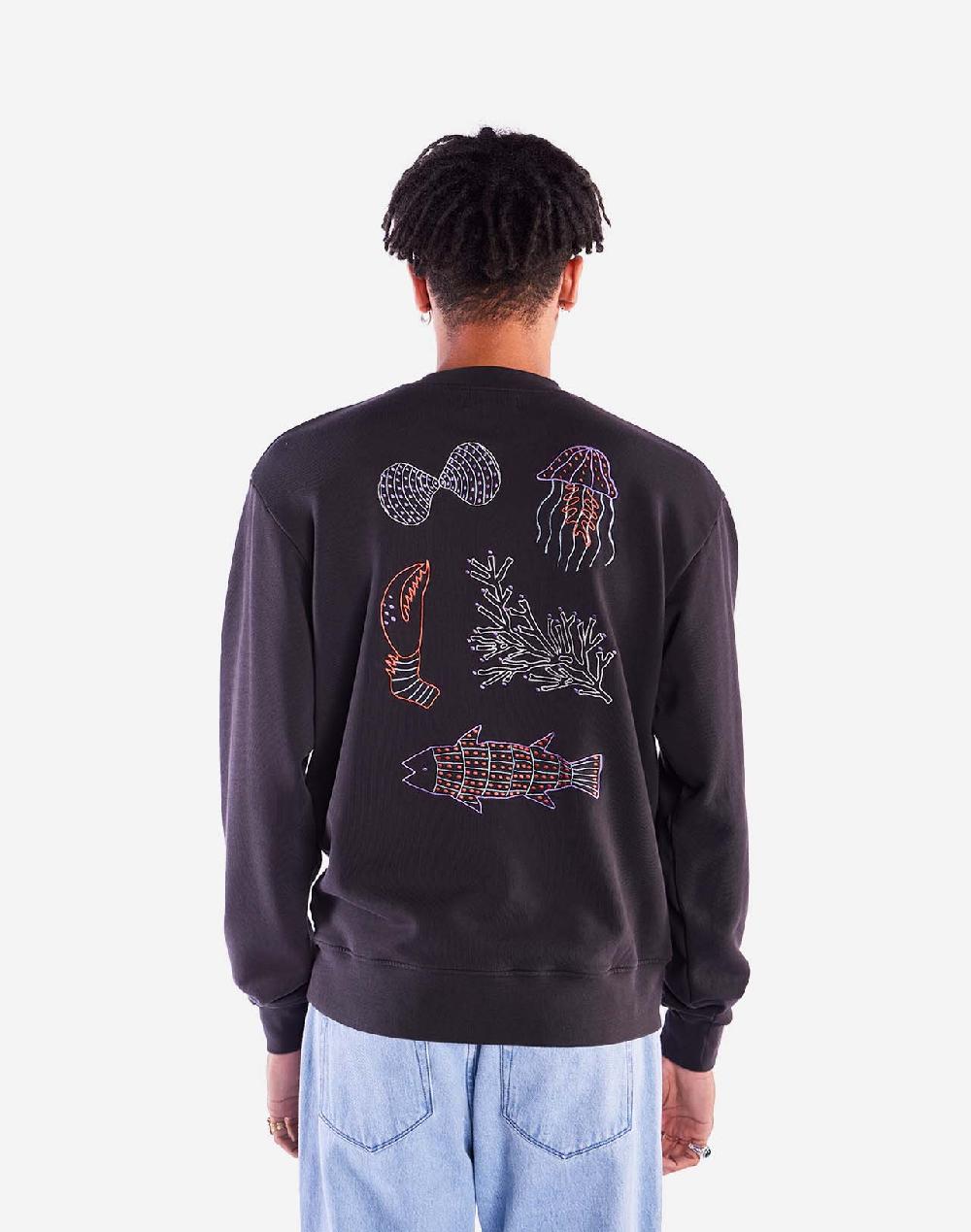 Olow Sweat Falmouth Noir Carbone