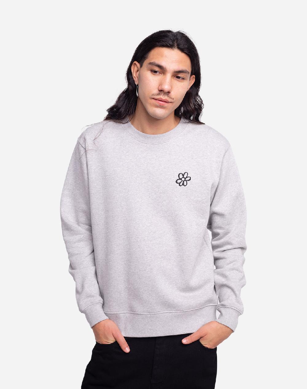 Olow Sweat Mon Cœur Gris Chiné