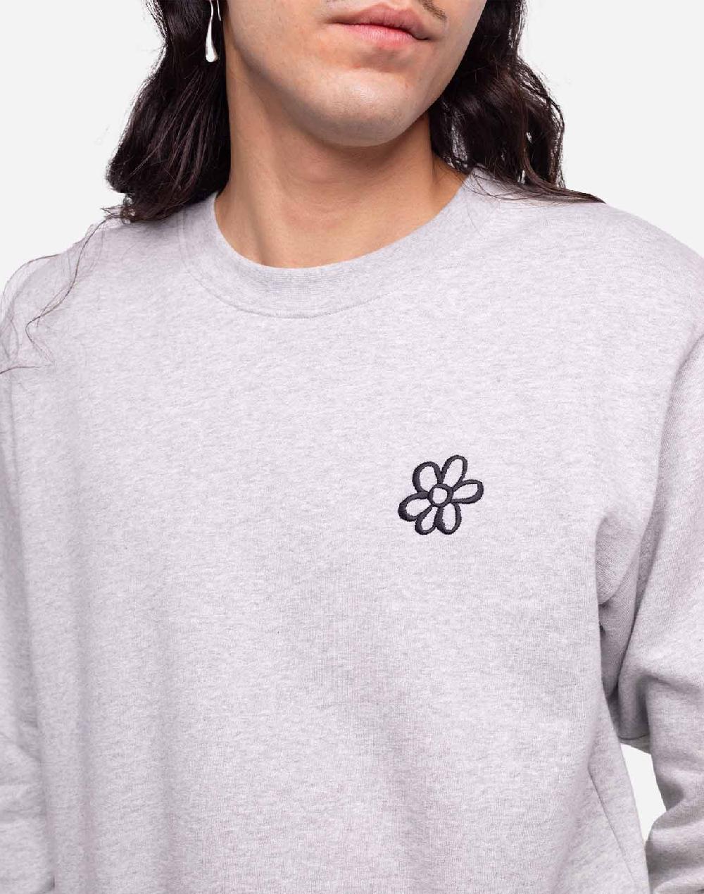 Olow Sweat Mon Cœur Gris Chiné