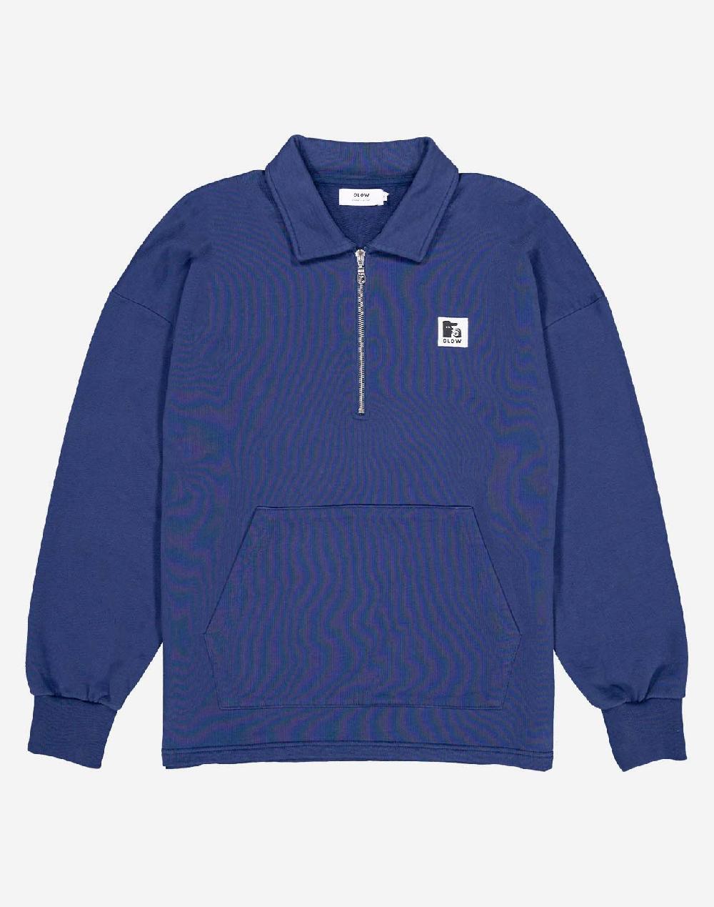 Olow Sweat Zippé Manso Bleu Outremer