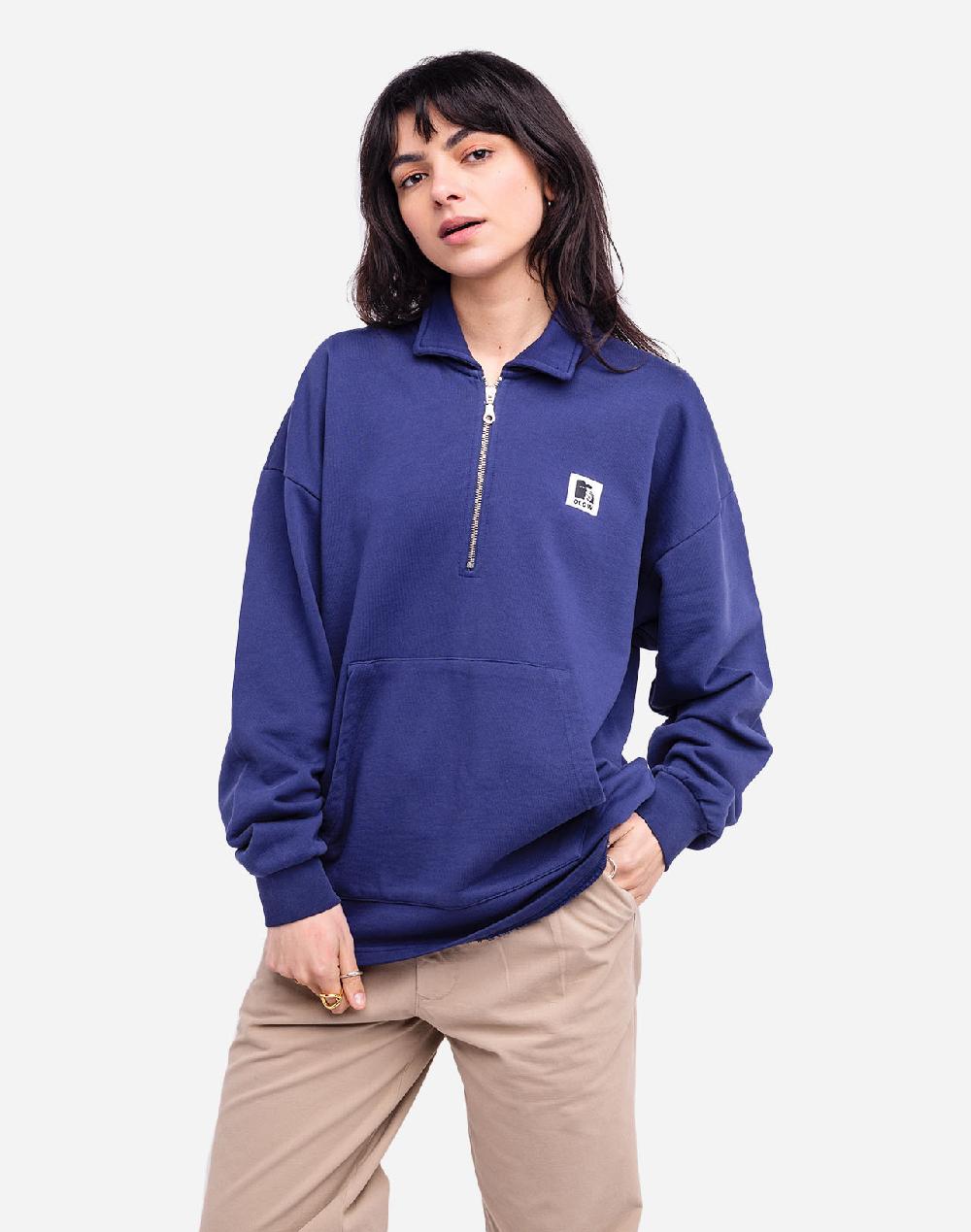 Olow Sweat Zippé Manso Bleu Outremer