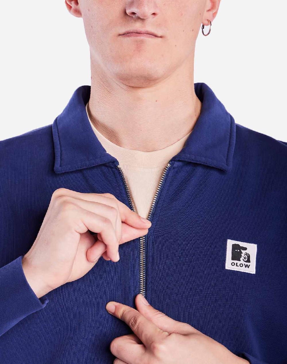 Olow Sweat Zippé Manso Bleu Outremer