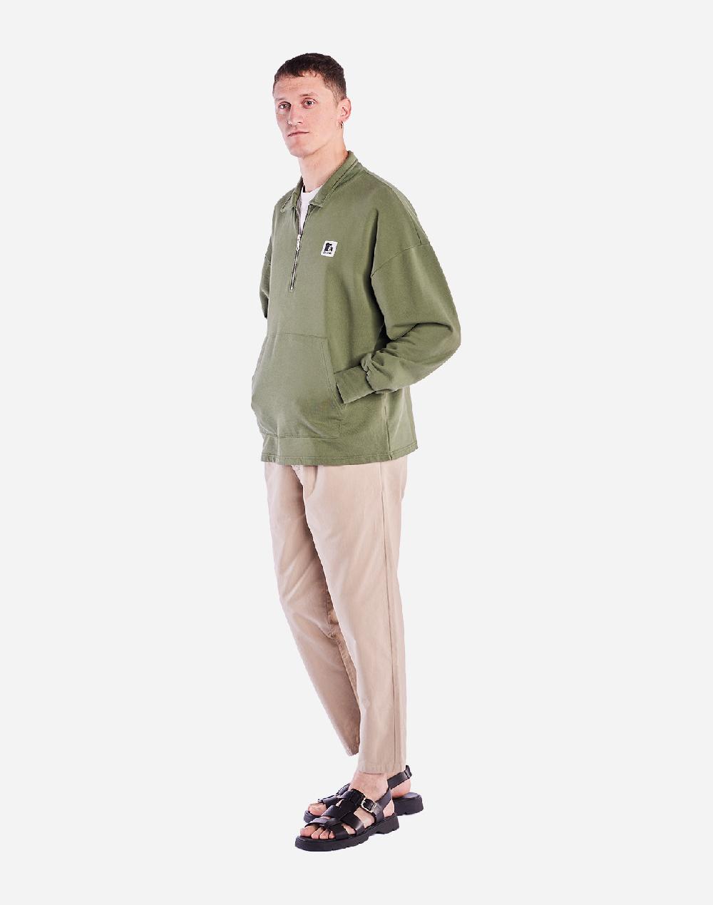 Olow Sweat Zippé Manso Vert Olive